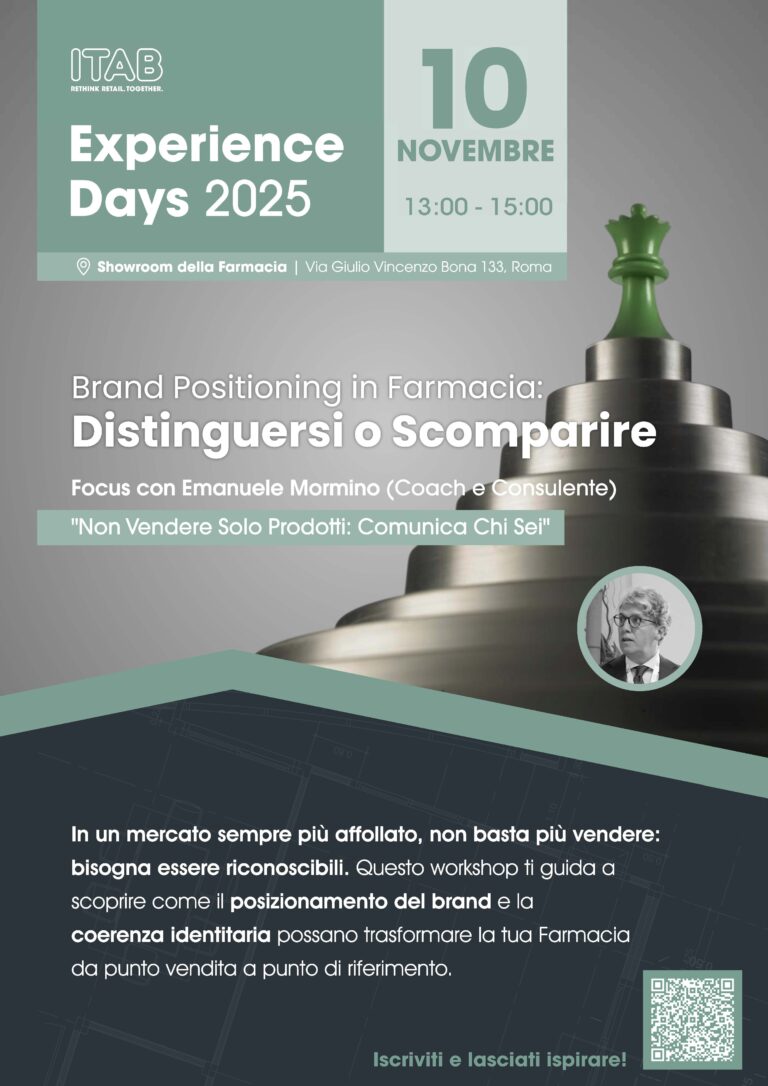 Workshop Brand Positioning in Farmacia: Distinguersi o scomparire | ITAB Farmacie